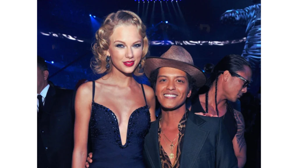 Bruno Mars And Taylor Swift Height Difference